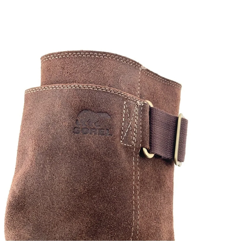 SOREL Toronto Brown Suede Mid Calf Waterproof Winter Casual Wedge Boot